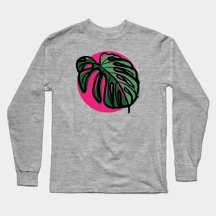 Monstera Sunrise Tshirt Long Sleeve T-Shirt